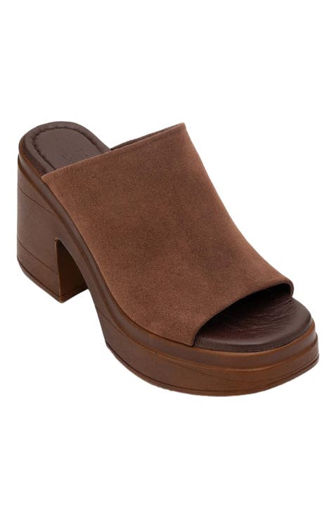 Nola Leather Platform Mules (Women)