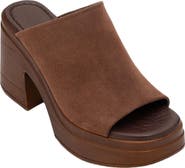 Forever & Always Shoes Nola Leather Platform Mules