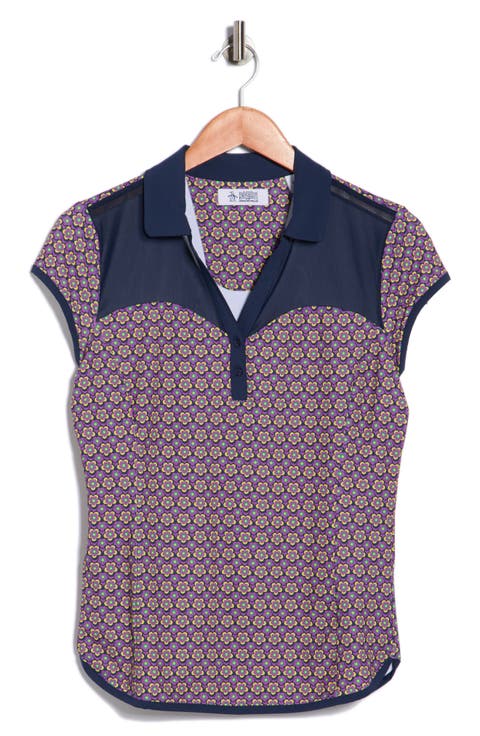 Cap Sleeve Sweetheart Golf Knit Polo