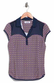 ORIGINAL PENGUIN GOLF Cap Sleeve Sweetheart Golf Knit Polo