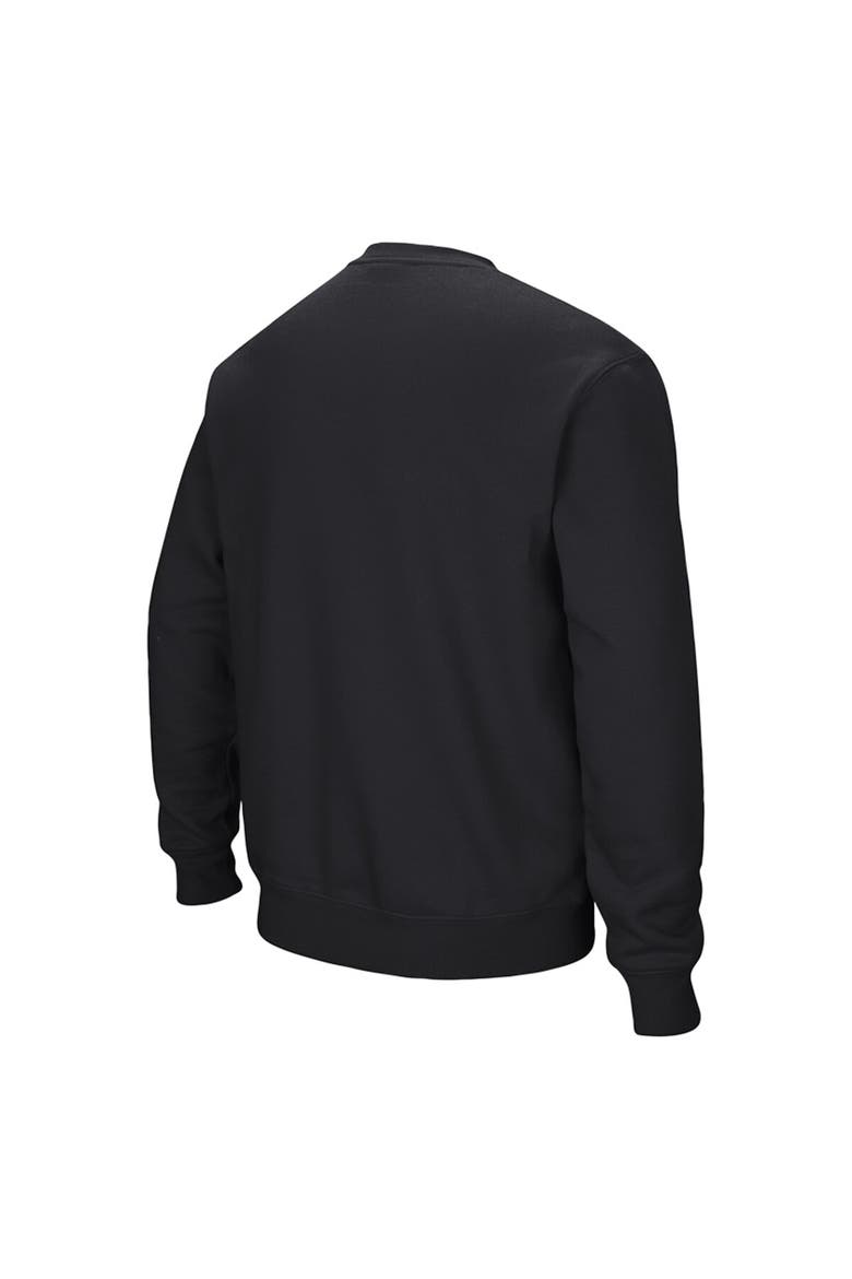 Men's Colosseum Black Vanderbilt Commodores Arch & Logo Pullover Sweatshirt, Alternate, color, Black