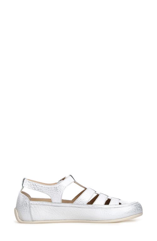 Candice Cooper Rock T-bar Fisherman Sandal In Silver