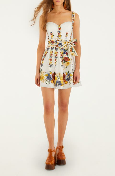 Tropi Floral Print Minidress