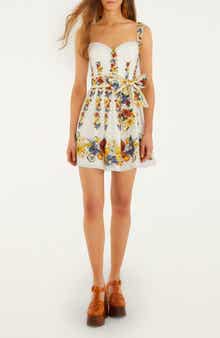 Tropi Floral Print Minidress