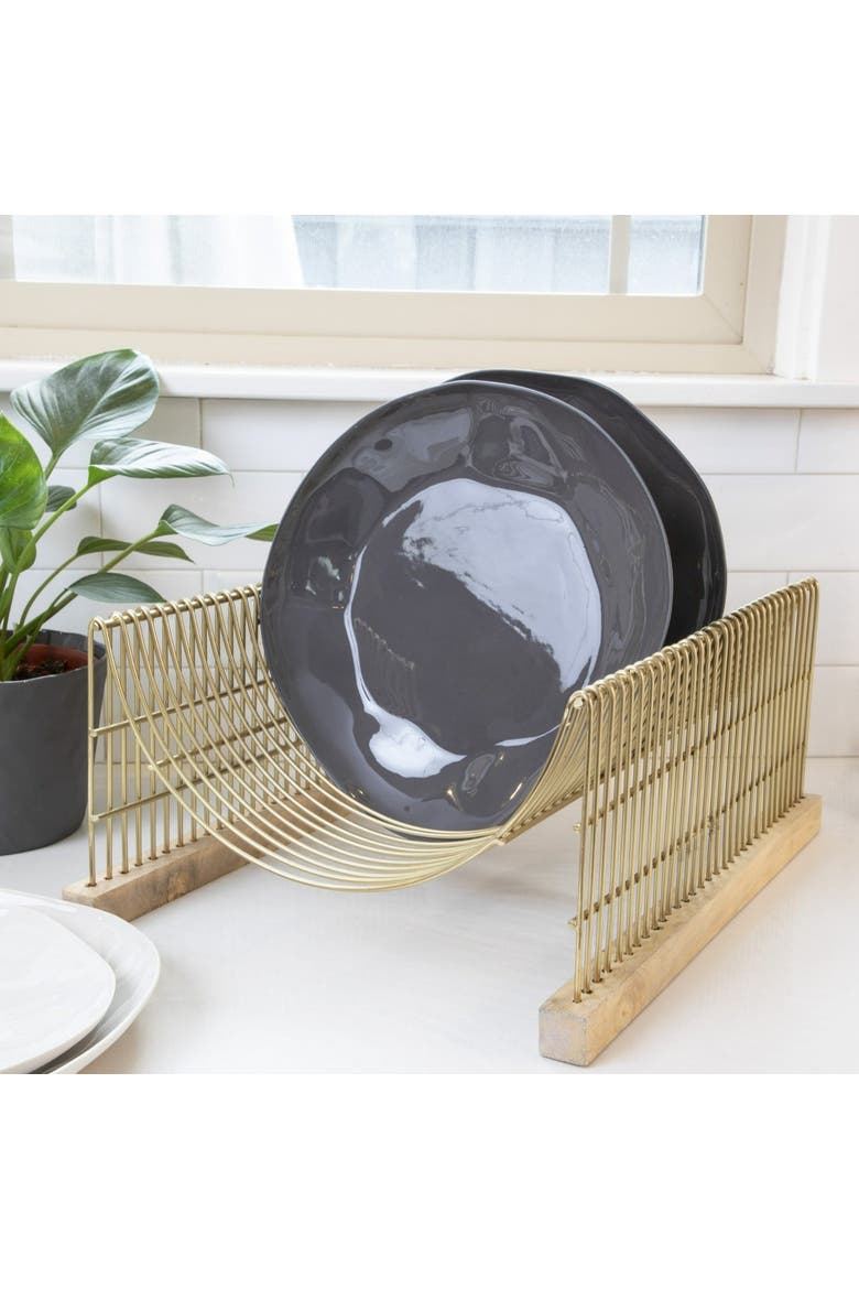 Leo Dish Drying Rack, Alternate, color, Natural