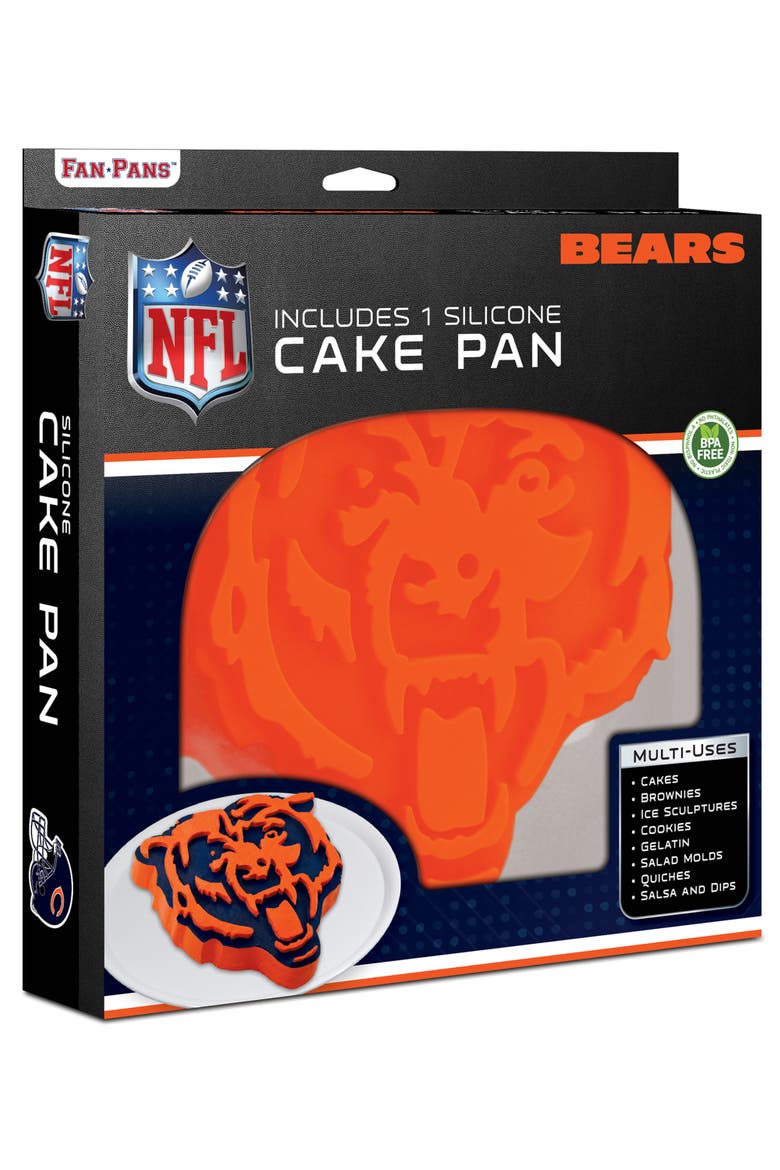 Chicago Bears Cake Pan, Main, color, Orange