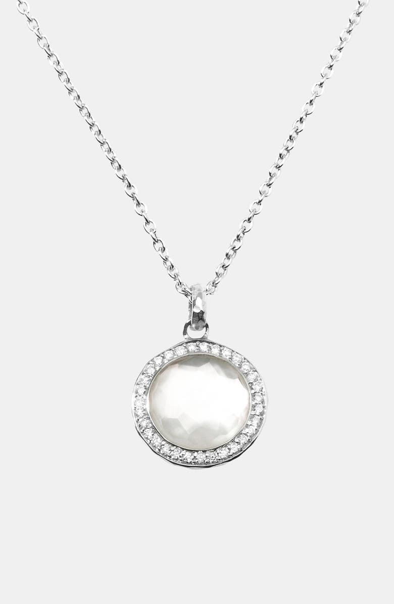 Ippolita Rock Candy - Mini Lollipop Pendant Necklace, Alternate, color, Silver/ White Mother Of Pearl