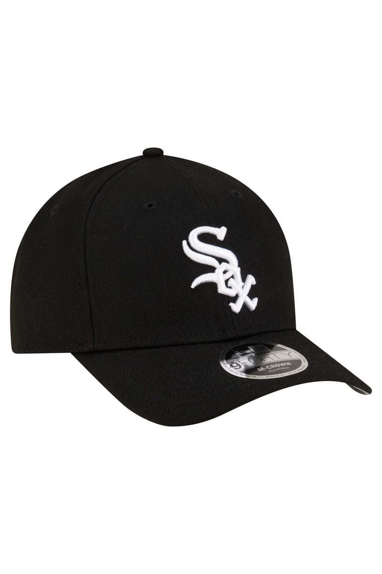 Men's New Era  Black Chicago White Sox Player Replica 9FORTY Adjustable Hat, Alternate, color, Black