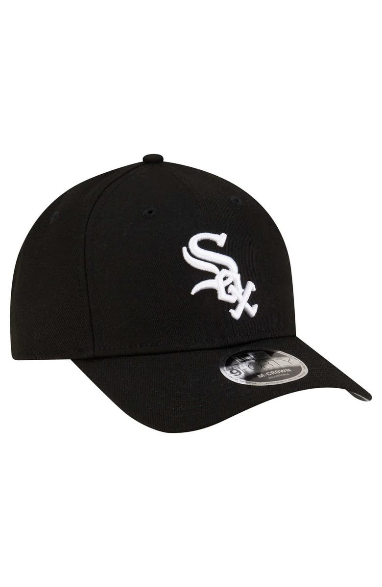 New Era Men's New Era  Black Chicago White Sox Player Replica 9FORTY Adjustable Hat, Alternate, color, 