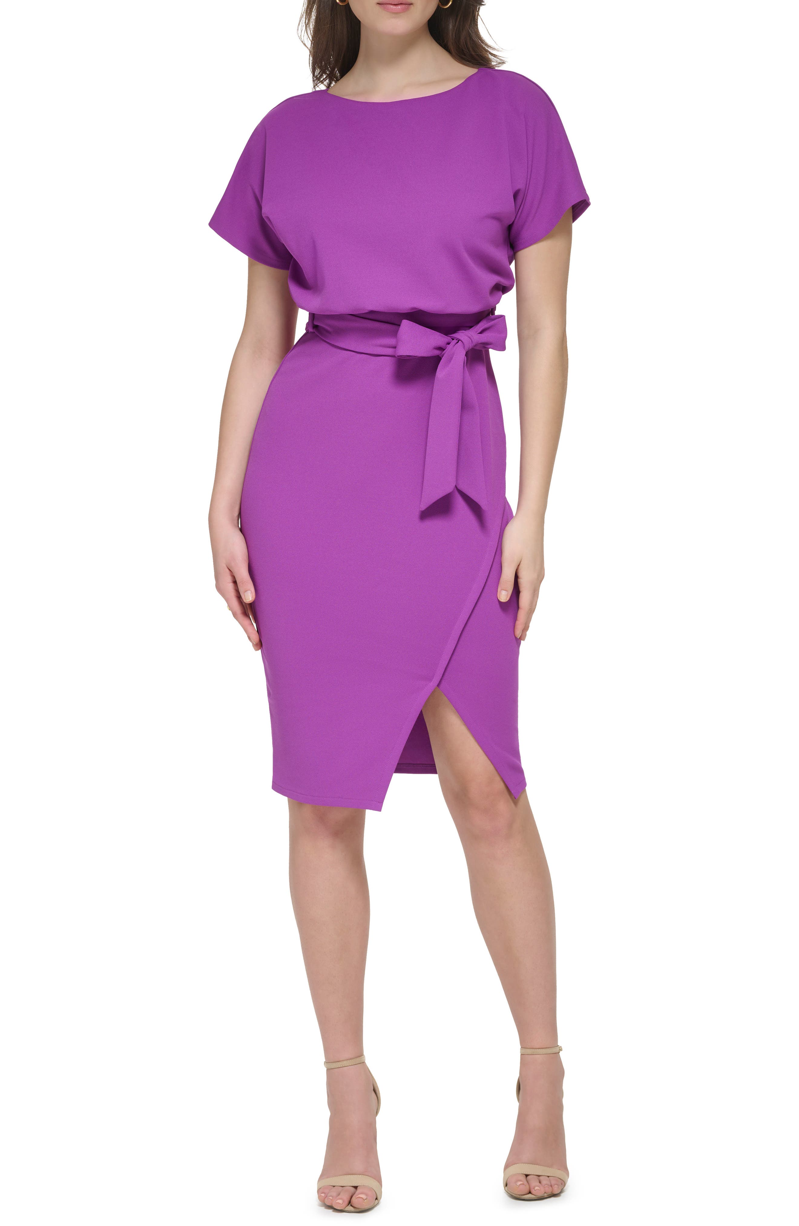 Tie Front Blouson Dress (Women) | Nordstromrack