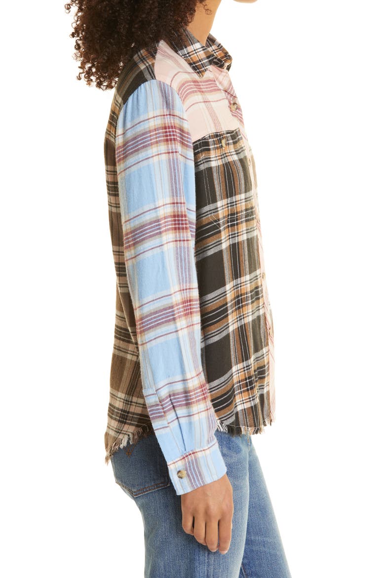 Brando Mix Plaid Flannel Shirt, Alternate, color, CHELSEA PLAID