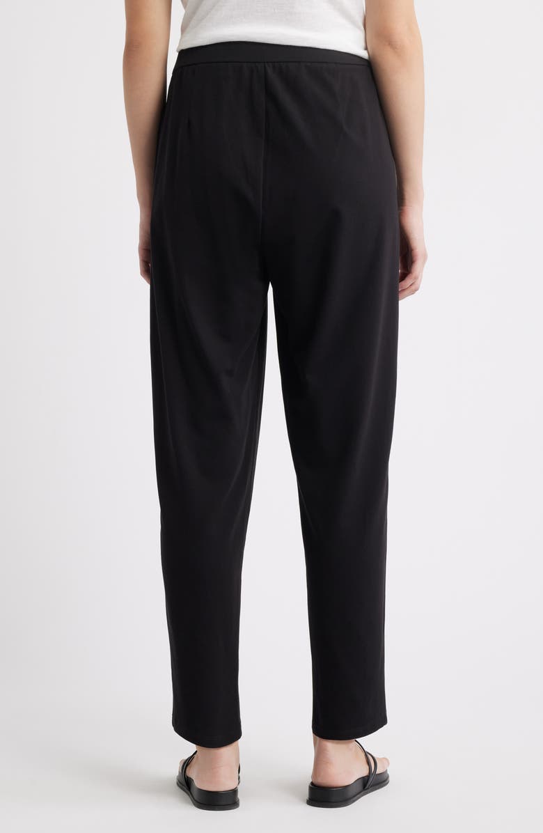 Eileen Fisher High Waist Stretch Organic Cotton Ankle Tapered Pants, Alternate, color,
