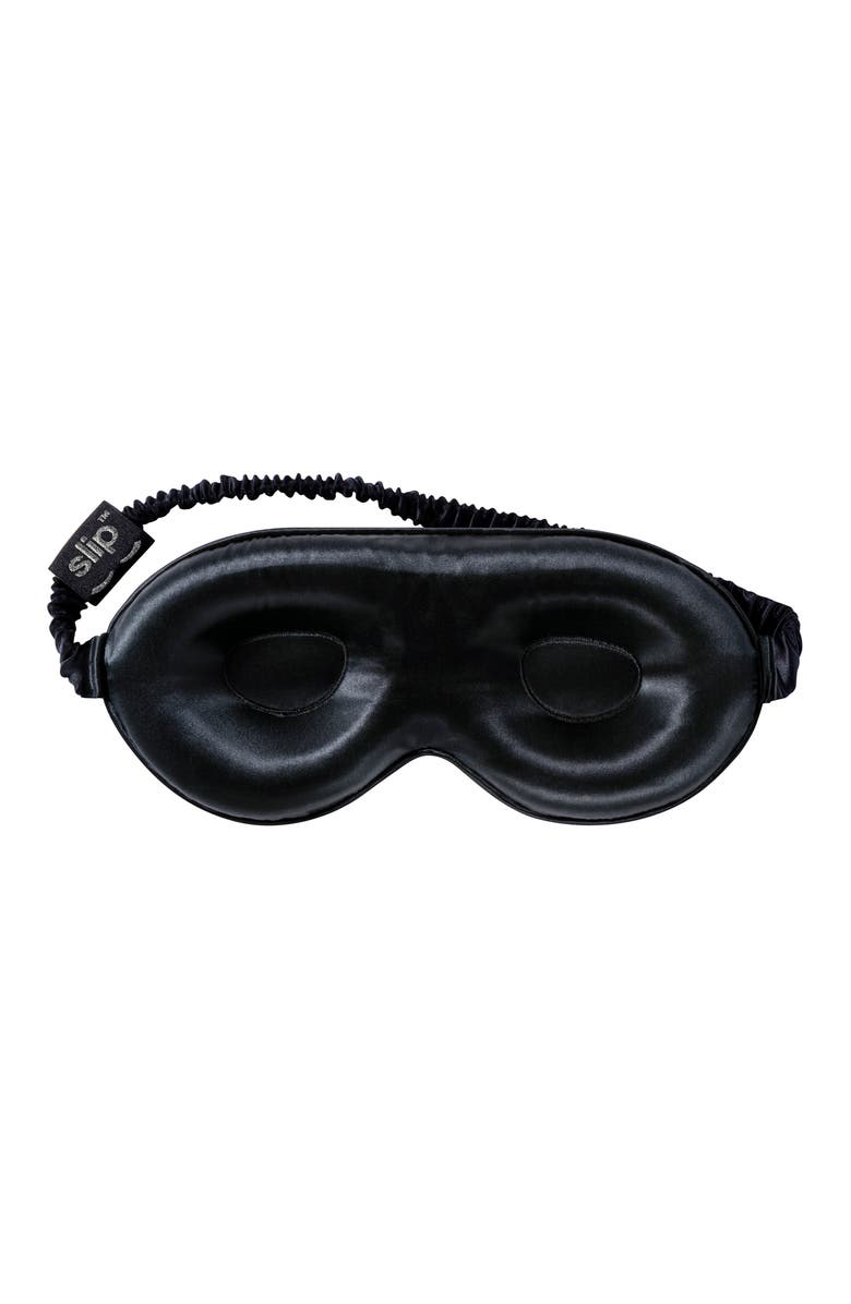 slip Lovely Lashes Pure Silk Contour Sleep Mask, Alternate, color, Black