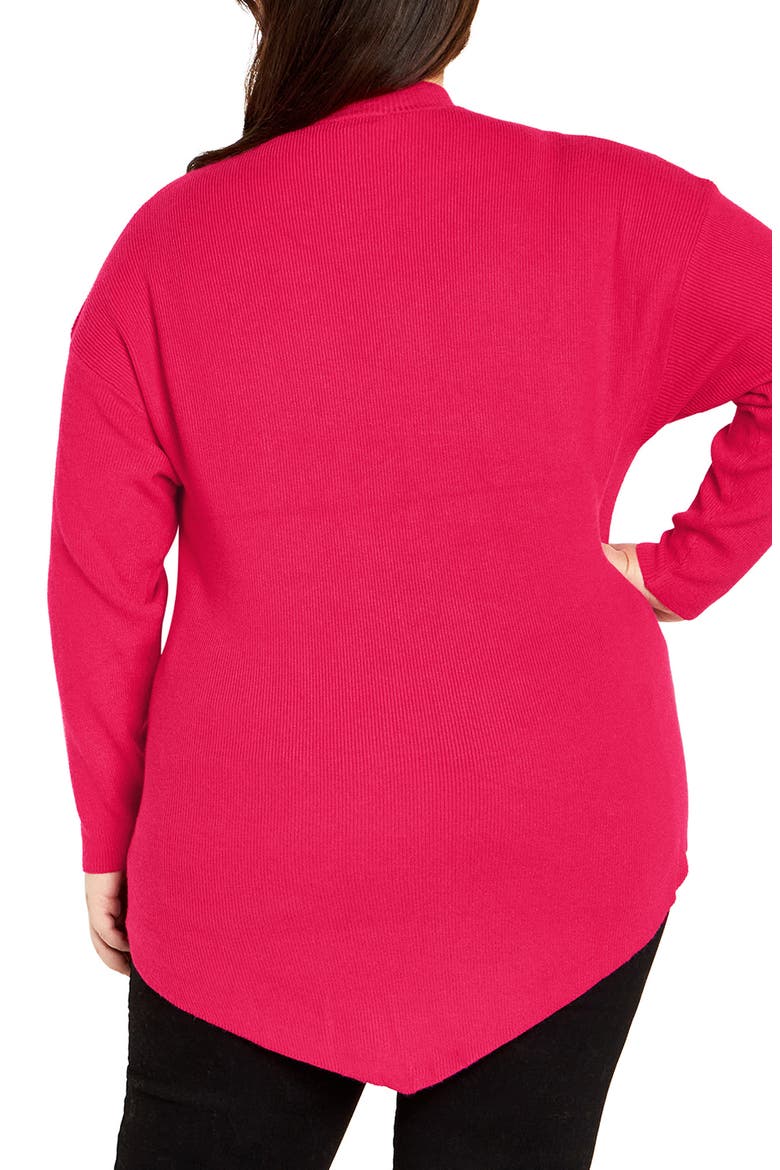 Bonnie Asymmetric Sweater, Alternate, color, PINK