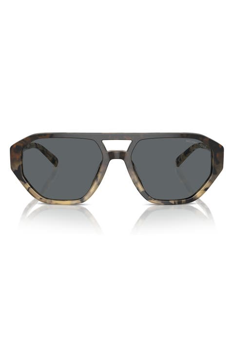 Zurich 57mm Aviator Sunglasses