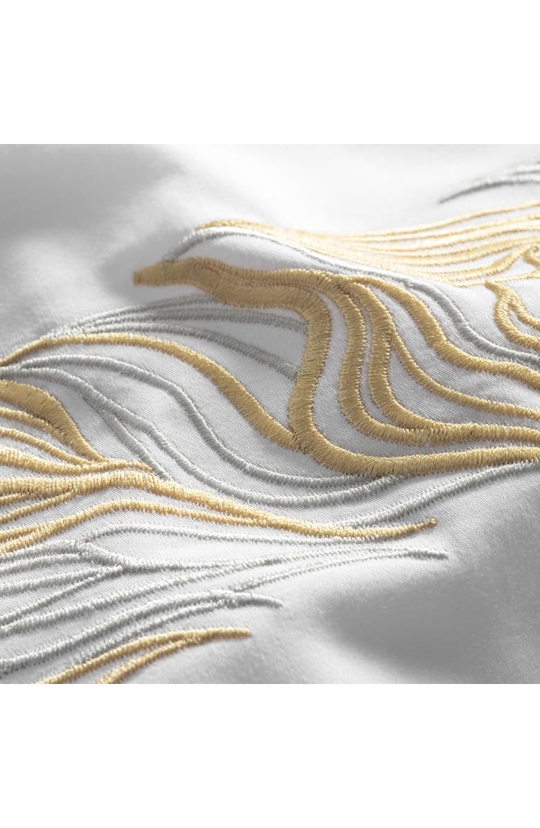 Togas Vellar embroidery duvet cover, Alternate, color, White