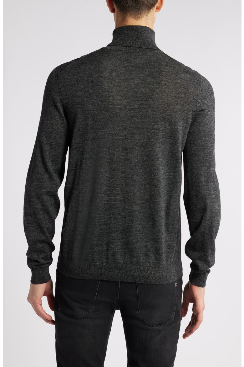 Musso Virgin Wool Turtleneck Sweater, Alternate, color, BLACK