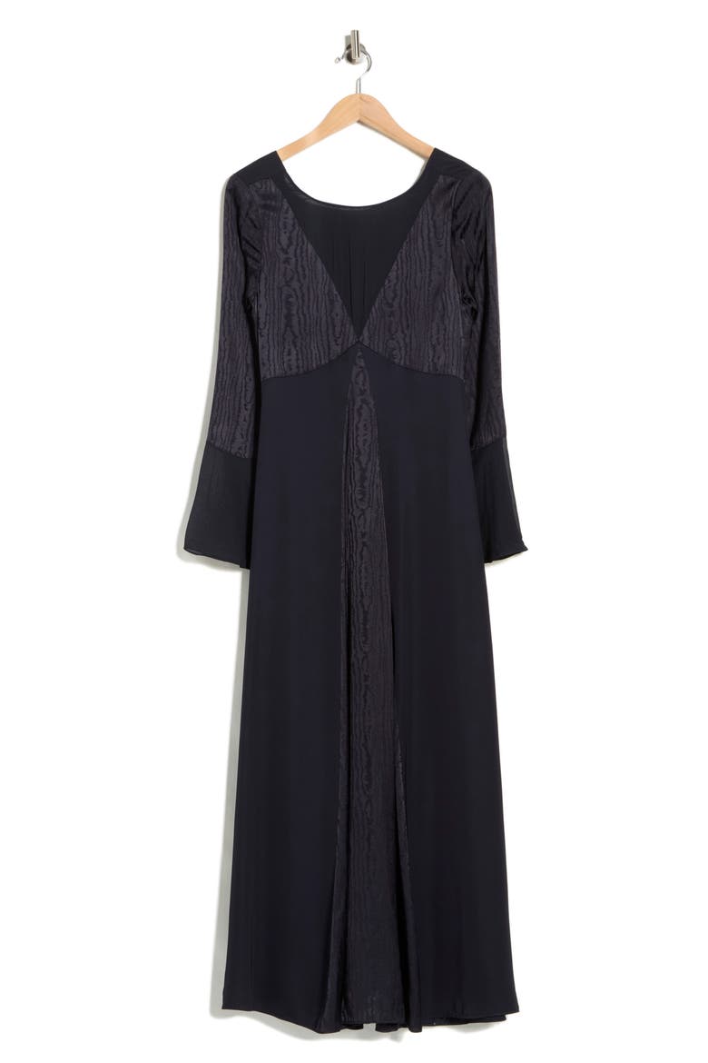 Suparna Bell Sleeve Jacquard Maxi Dress, Alternate, color, MIDNIGHT
