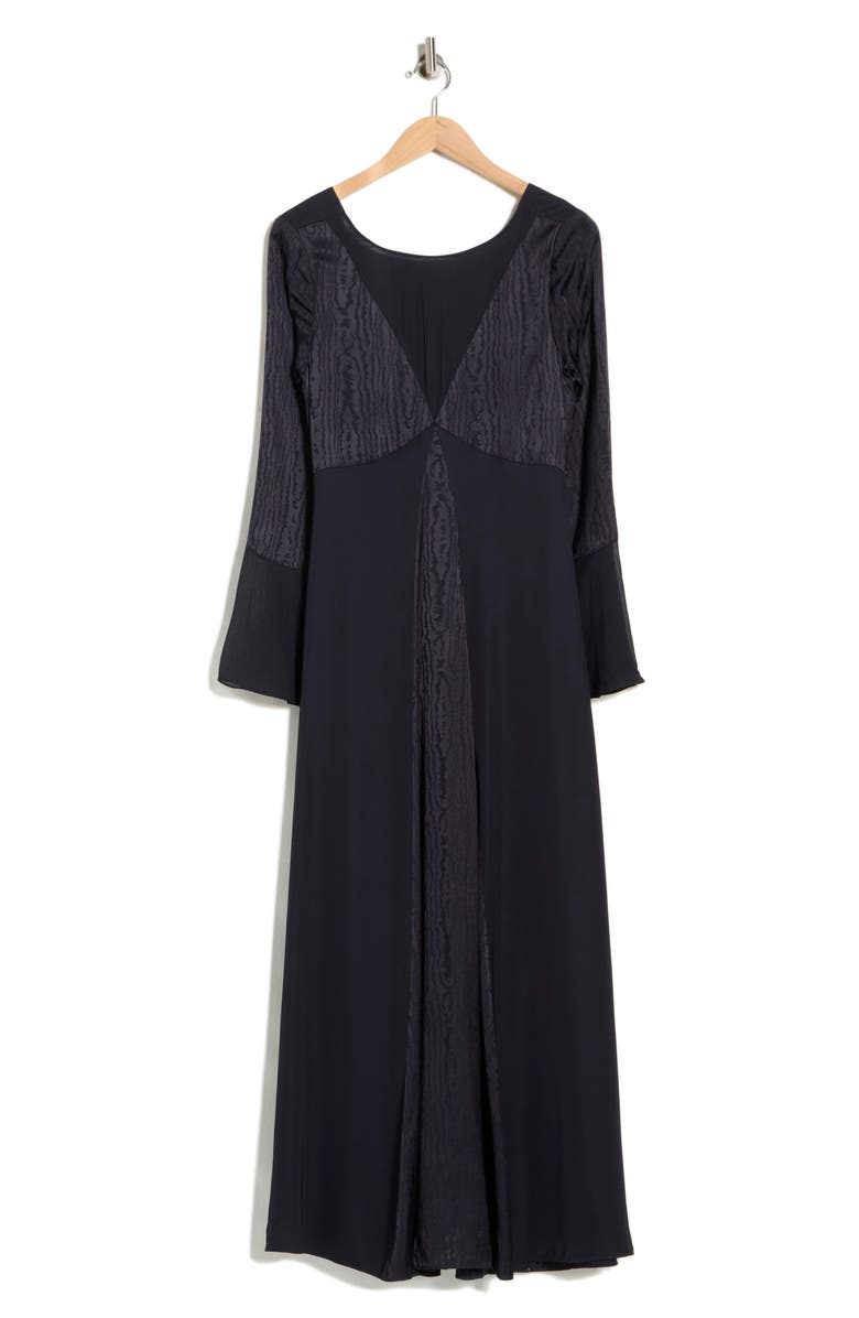 Diane von Furstenberg Suparna Bell Sleeve Jacquard Maxi Dress, Alternate, color, Midnight