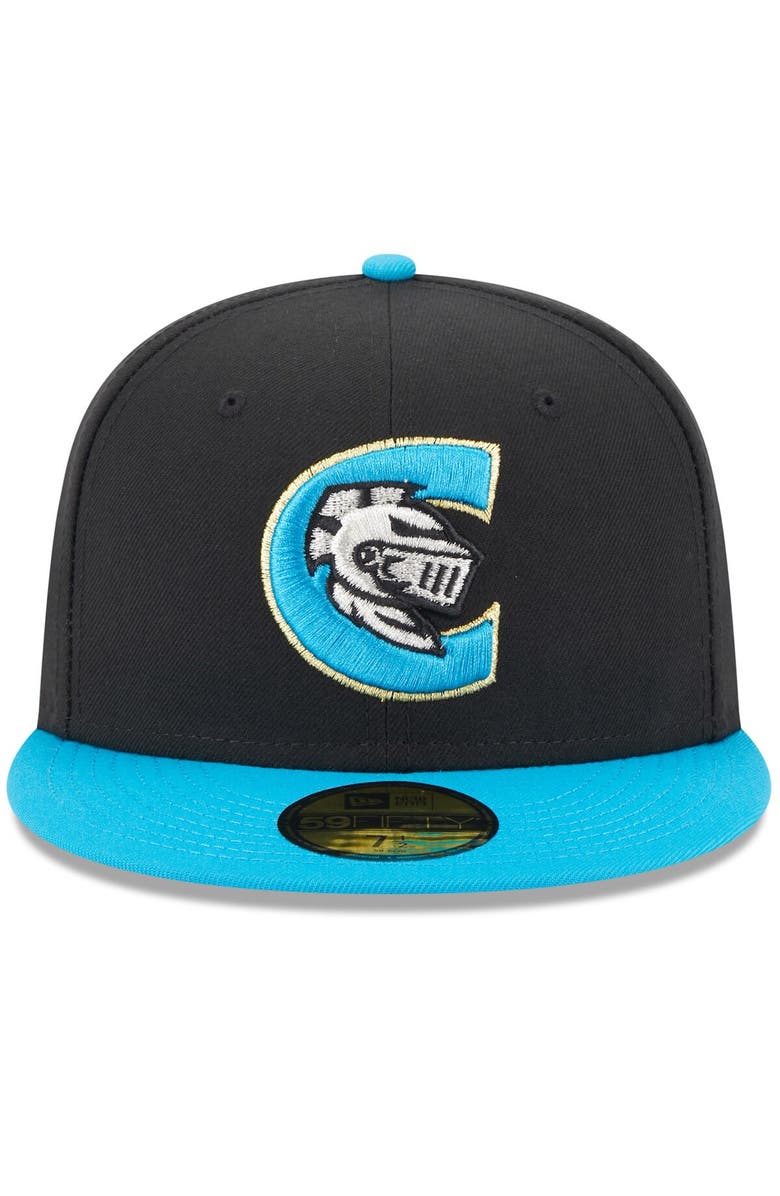 New Era Men's New Era Black Charlotte Knights Authentic Collection Alternate Logo 59FIFTY Fitted Hat, Alternate, color, Black