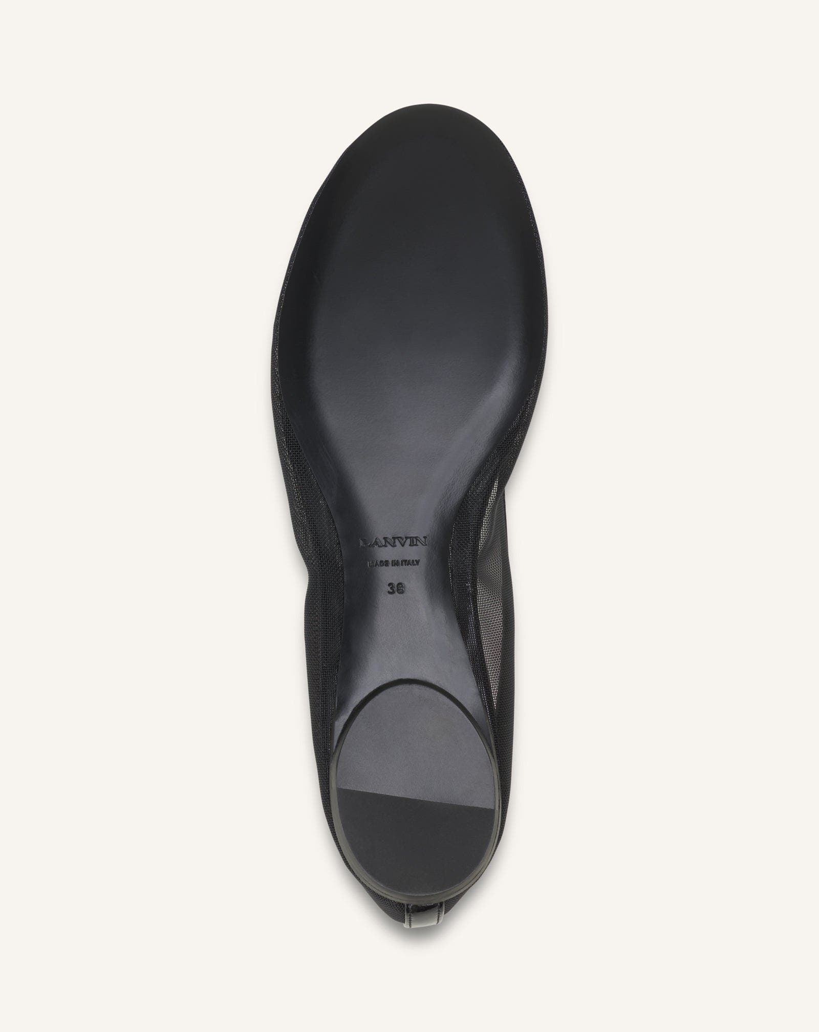 The Ballerina Flat In Mesh, Alternate, color, Black