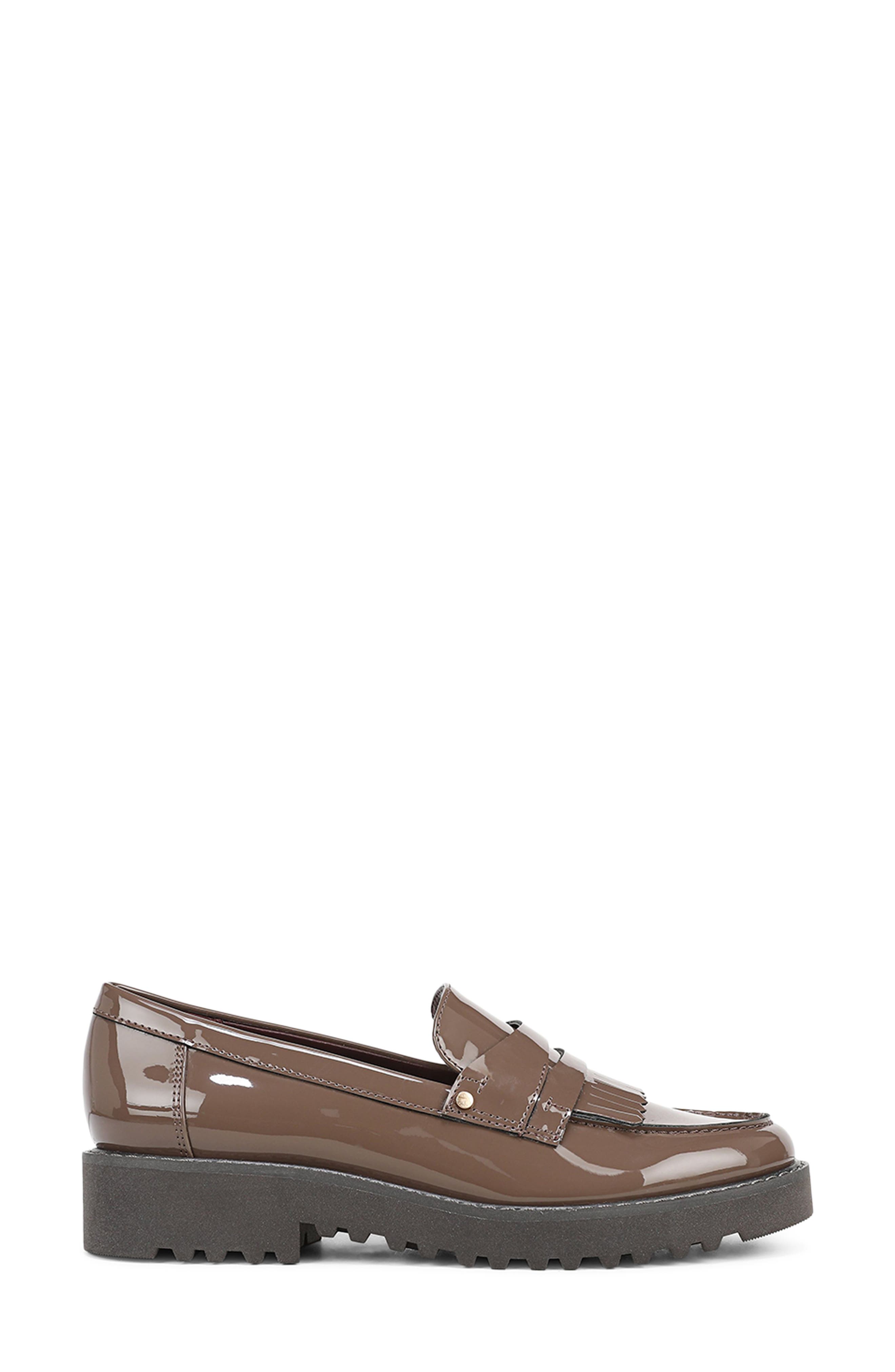 Calissa Faux Leather Loafer, Alternate, color, BROWN