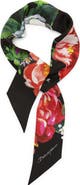 Dolce&Gabbana Flowers Silk Twill Scarf