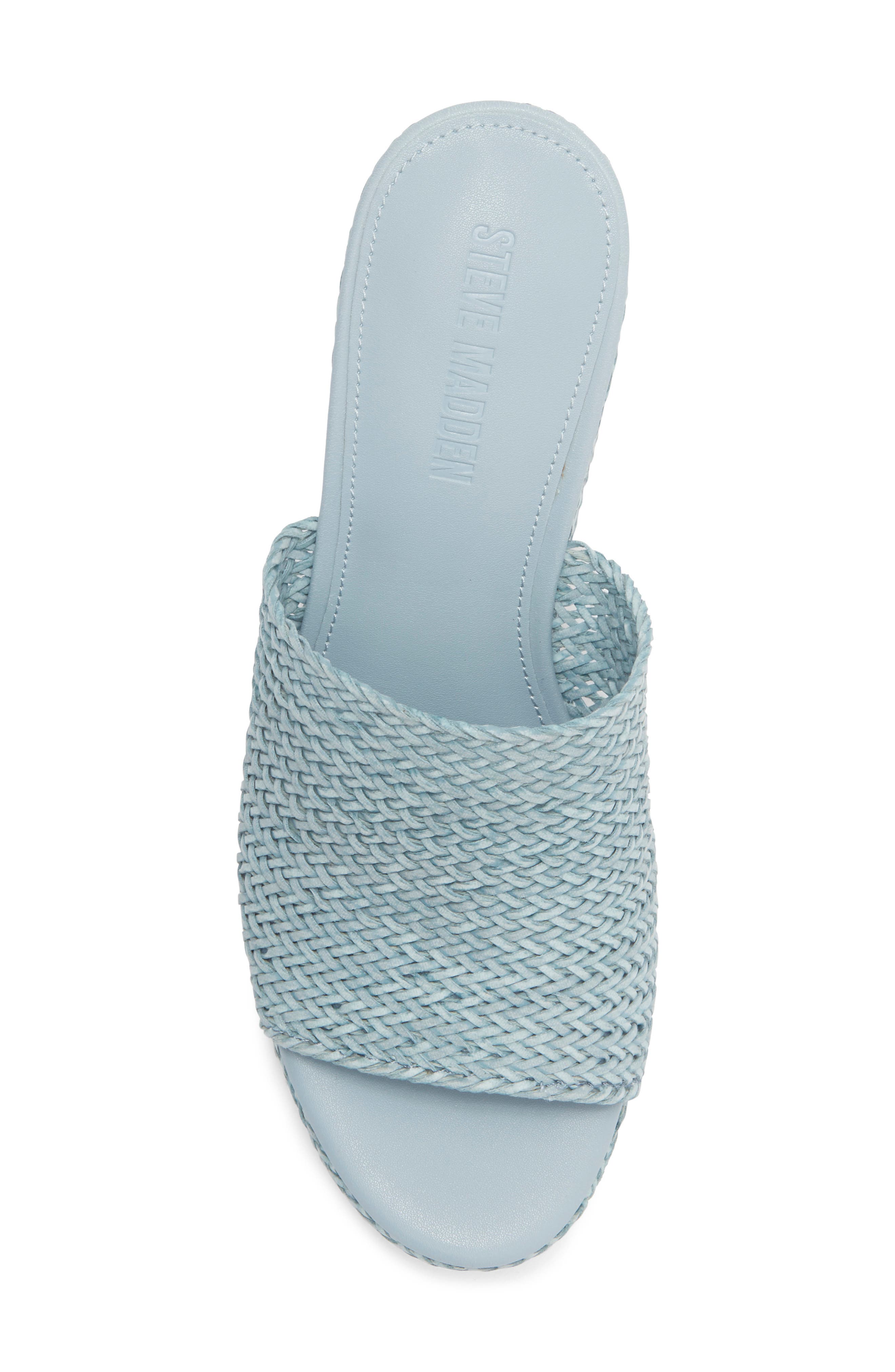 Cassi Platform Wedge Slide Sandal, Alternate, color, BLUE