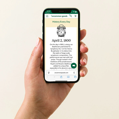 History Everyday Interactive QR Wood Calendar