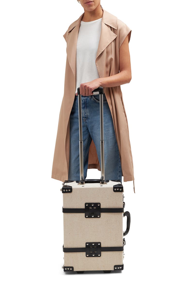 The Editor 20-Inch Rolling Carry-On, Alternate, color, BLACK