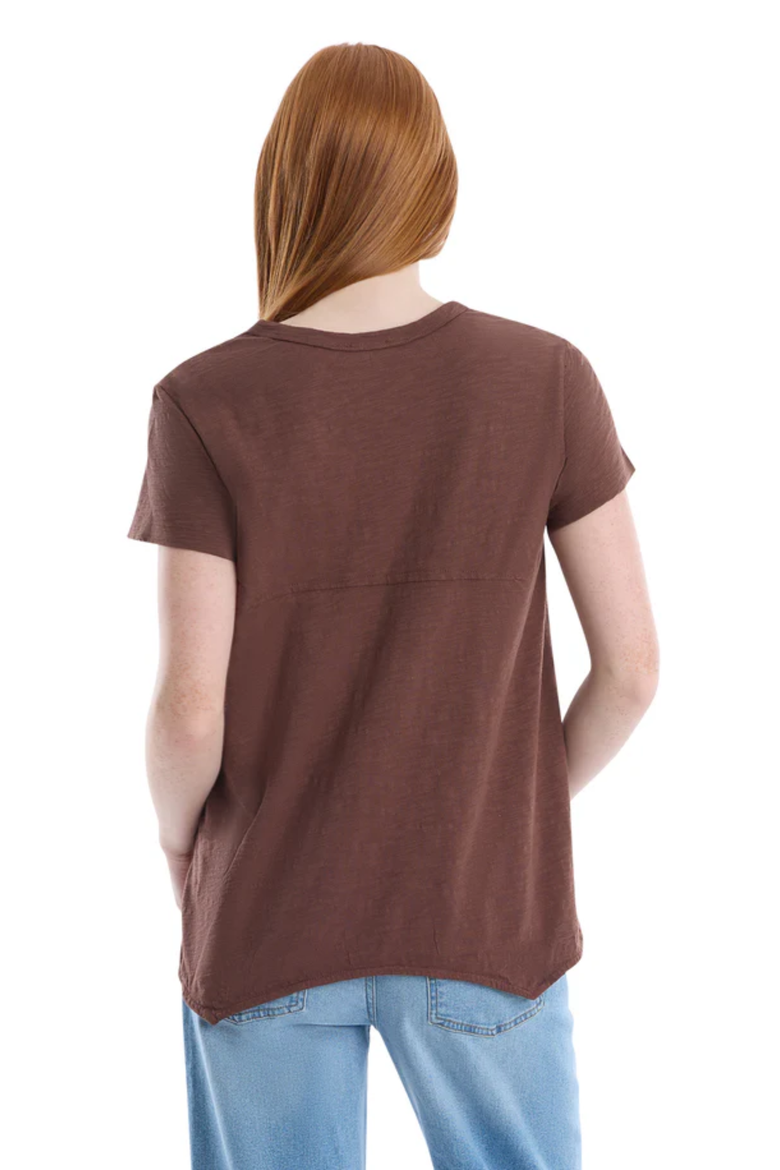 Crew Neck Short Sleeve Shrunken Boyfriend Tee, Alternate, color, White