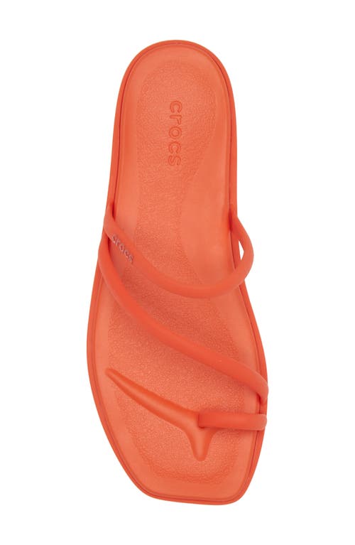 Crocs Miami Toe Loop Sandal In Lava
