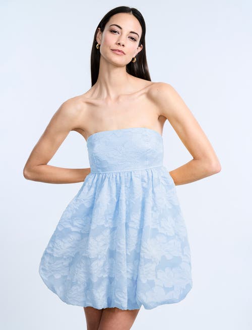 Bcbg Organza Jacquard Bubble Dress In Blue