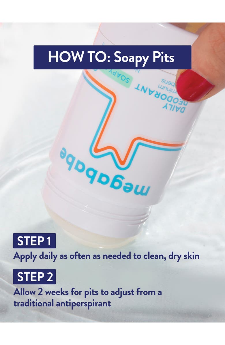 Megababe Soapy Pits Aluminum Free Daily Deodorant, Alternate, color, 