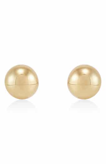 Frankie & Zoe 4mm Half Ball Stud Earrings