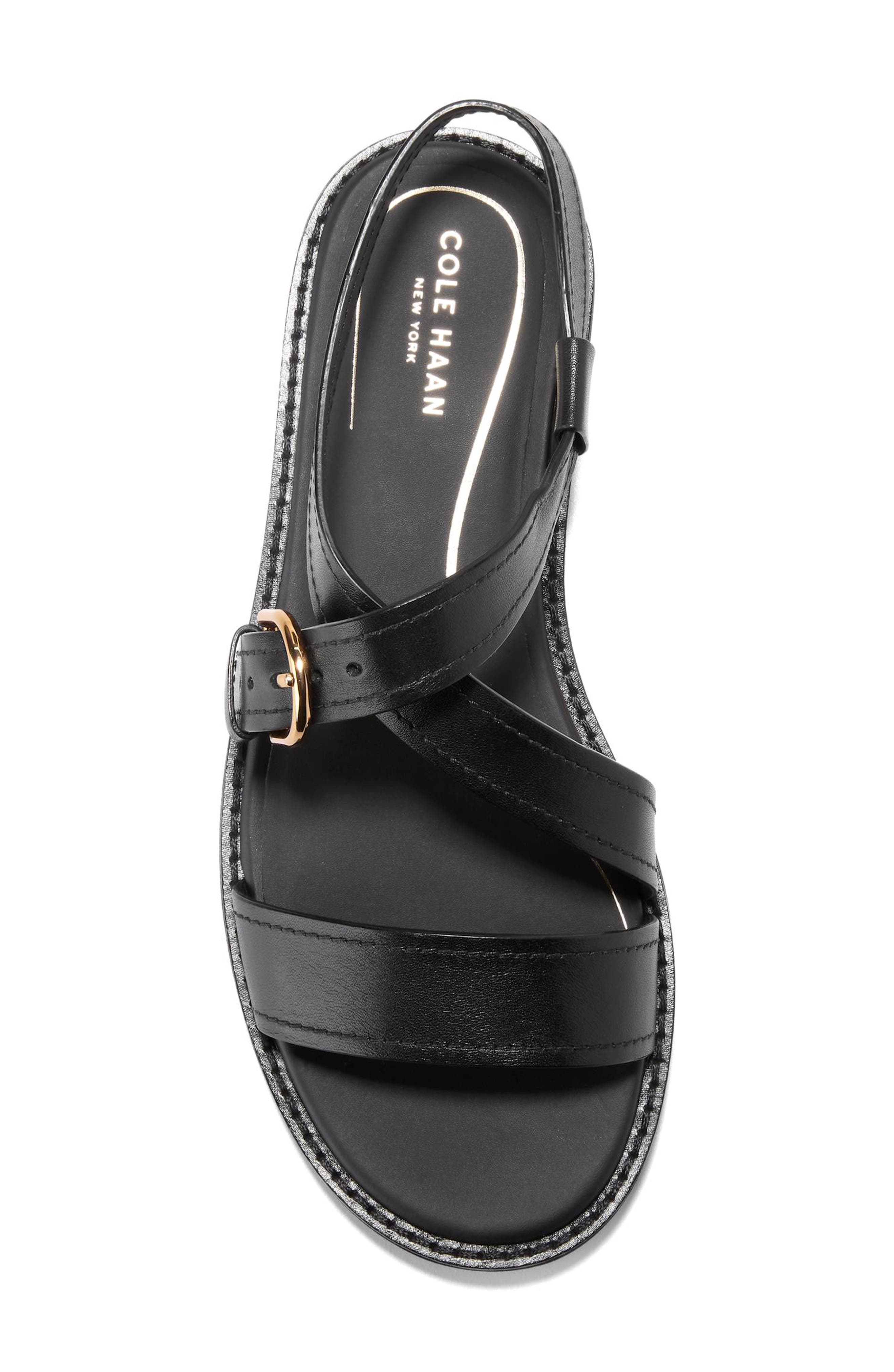 Cole Haan Kami Slingback Sandal, Alternate, color, Black Leather