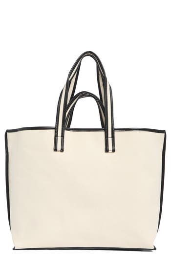 Bcbg Double Handle Canvas Tote Bag