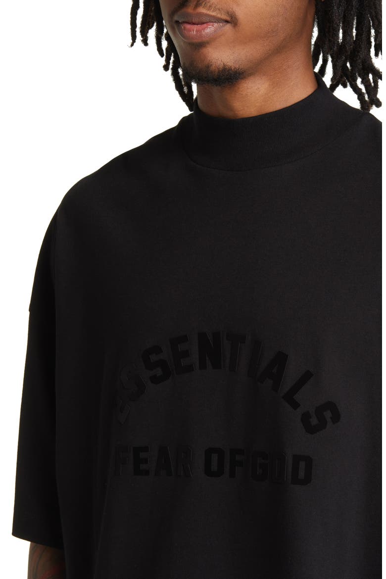 Oversize Cotton T-Shirt, Alternate, color, JET BLACK