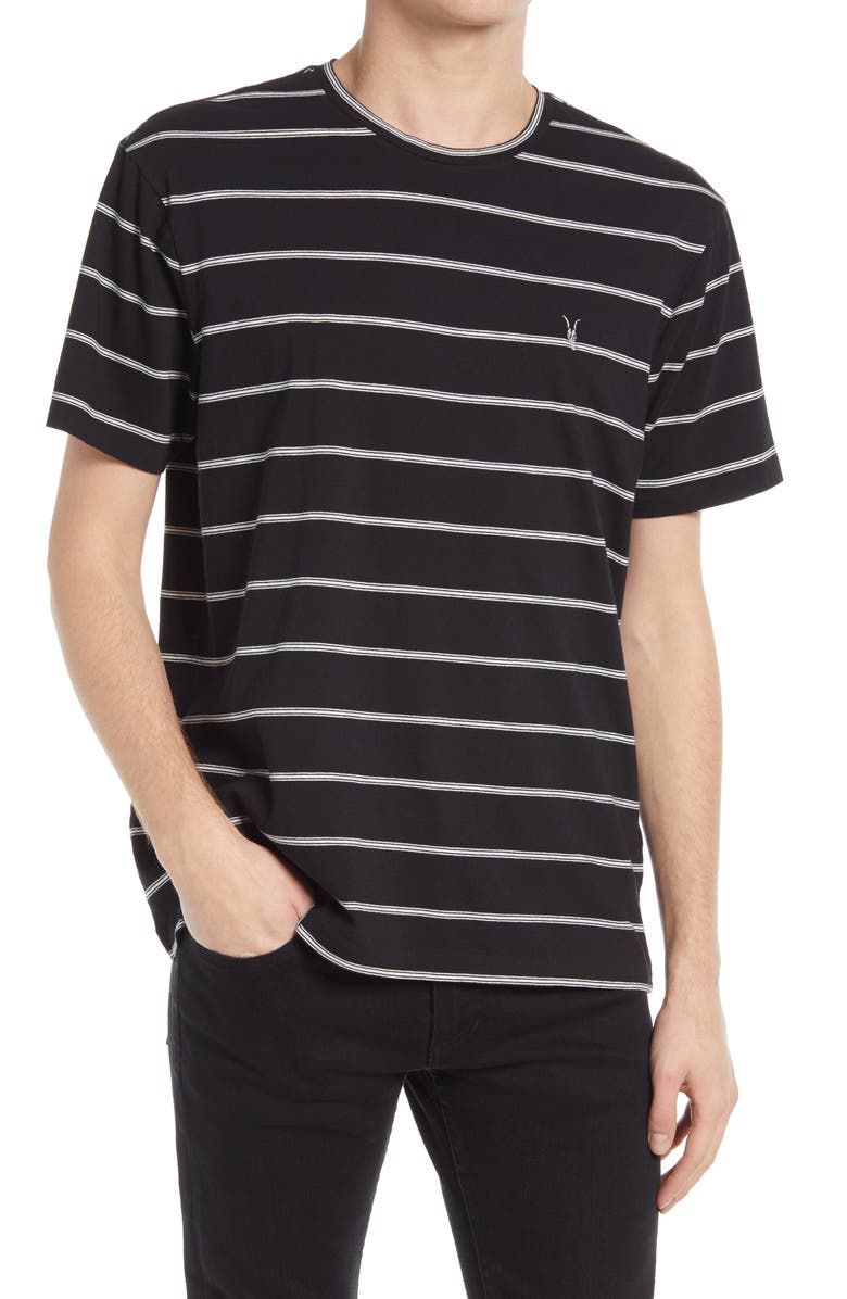 AllSaints Louis Stripe T-Shirt, Main, color, 