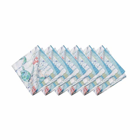 Sea Turtle Cove Cotton Cloth Napkin Set of 6