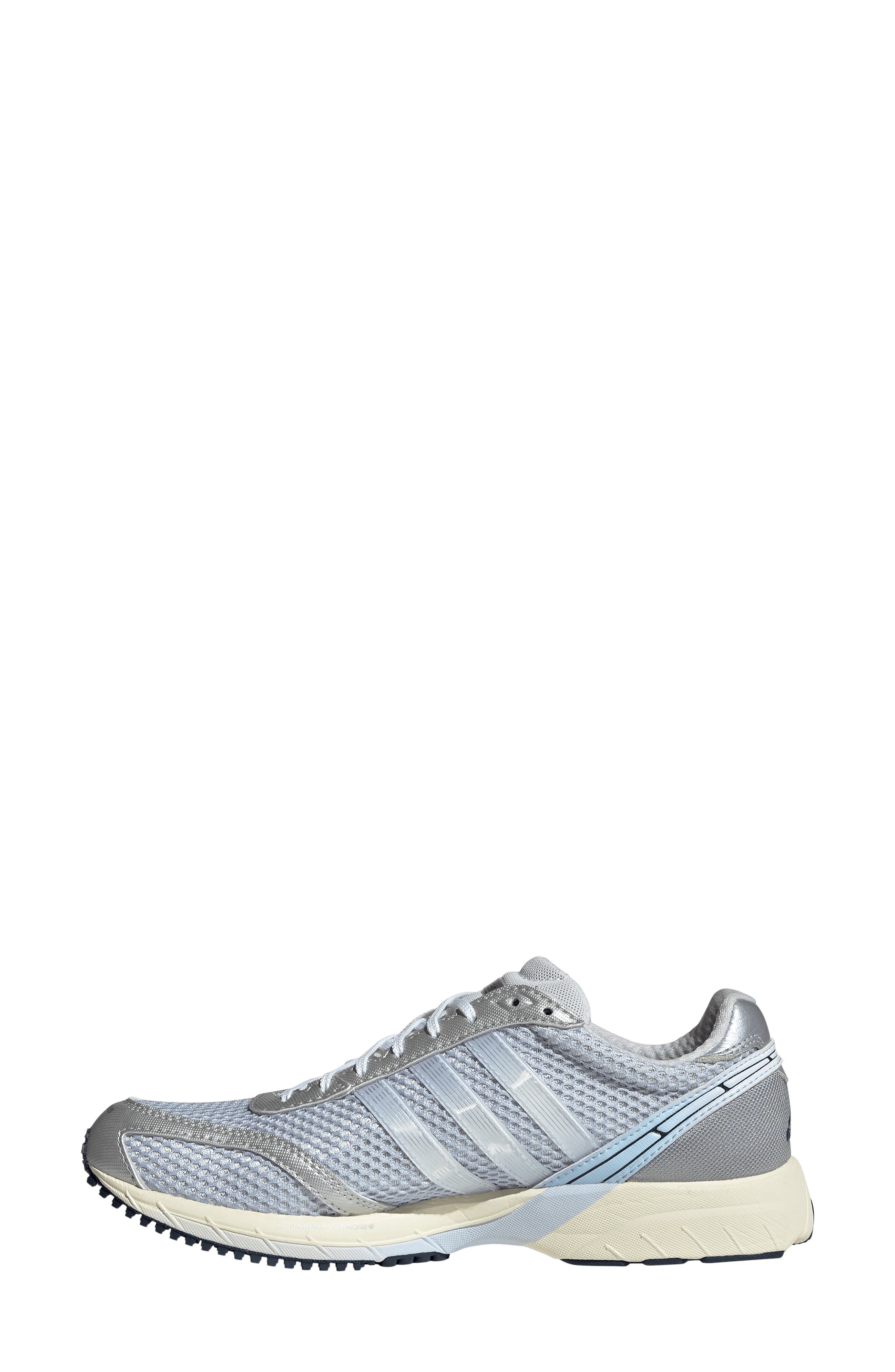 adidas Adizero Adios OG Sneaker, Alternate, color, Crystal Sky/ White/ Silver