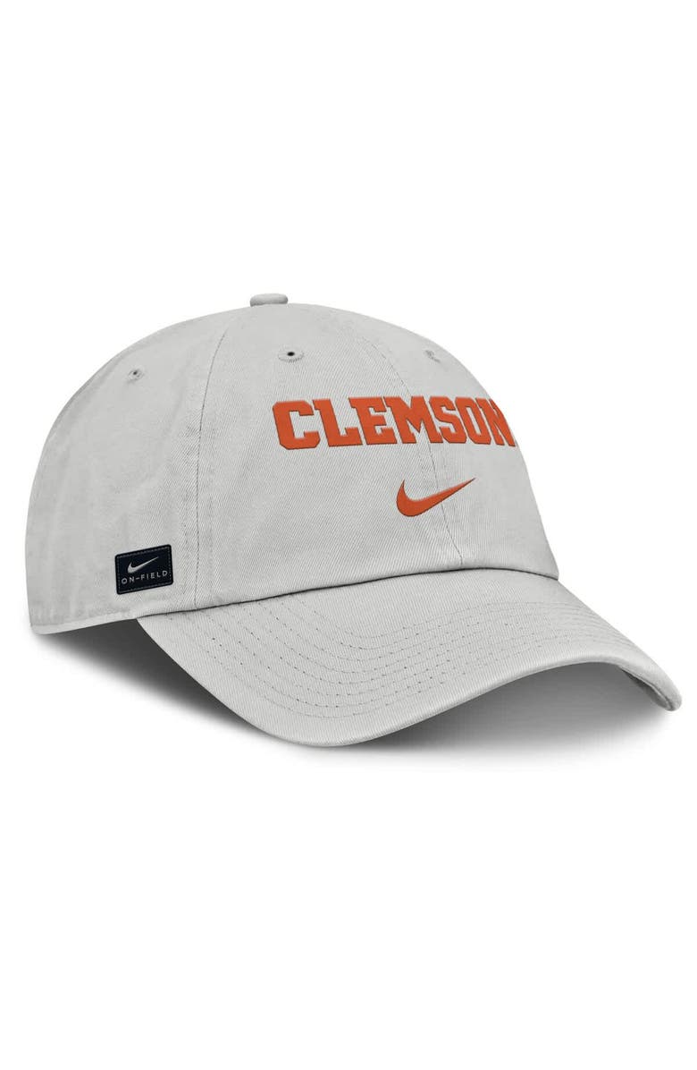 Nike Men's Nike Gray Clemson Tigers 2025 On-Field Gameday Club Adjustable Hat, Alternate, color, 
