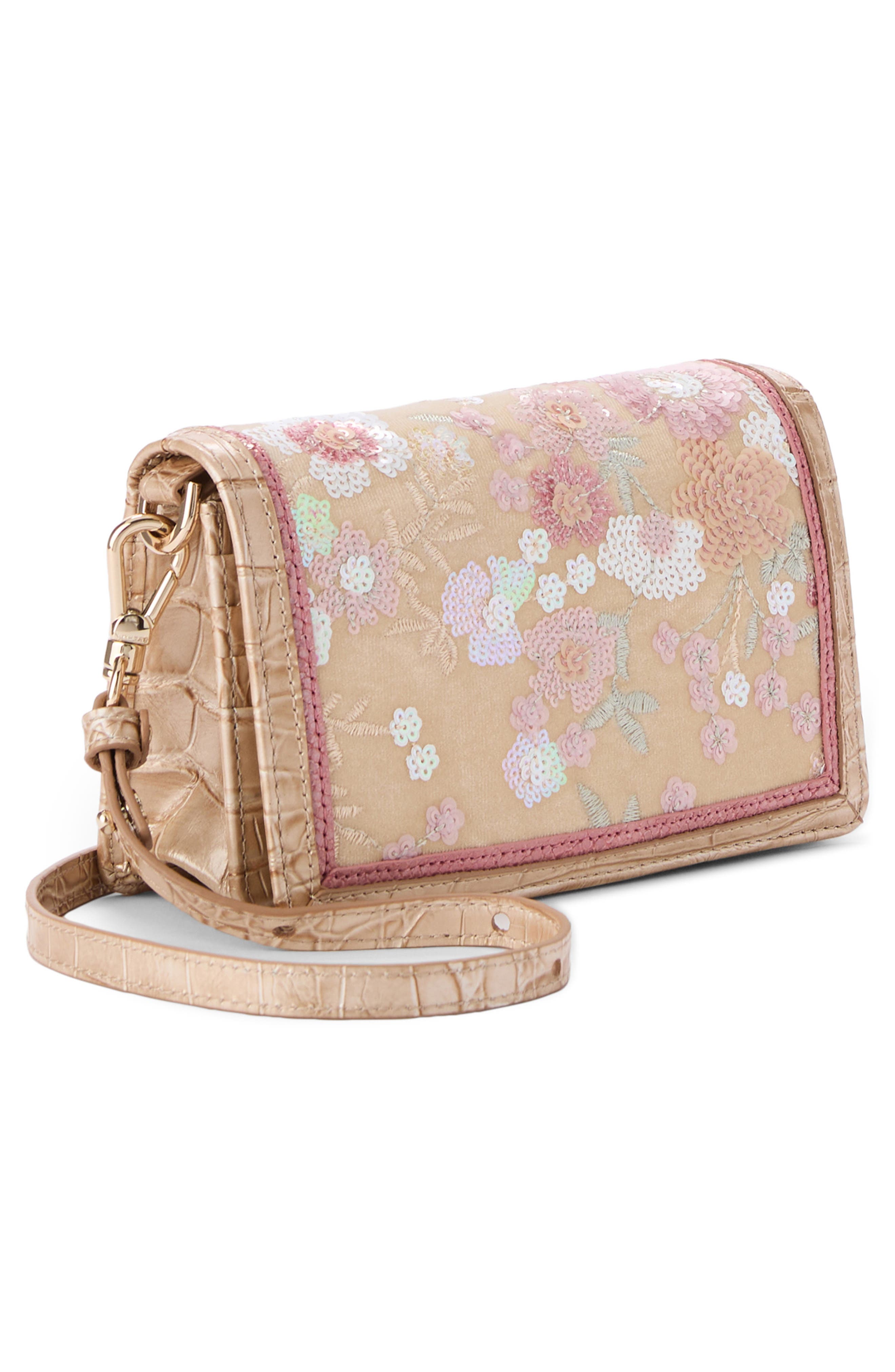Brahmin Minuette Convertible Leather Crossbody Bag, Alternate, color, Beige Multi Whimsy
