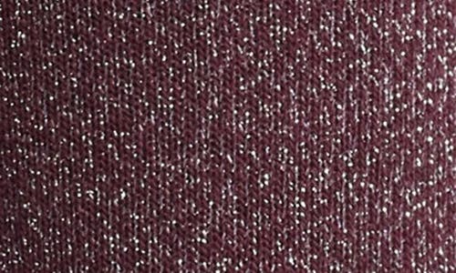 Ugg(r) Lavinia Shimmer Quarter Socks In Burgundy