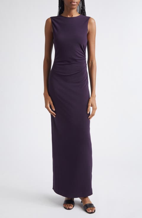 Fitted Jersey Maxi Dress