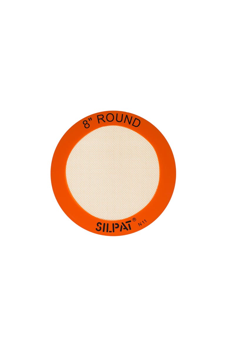 Silpat 8-Inch Round Cake Premium Non-Stick Silicone Baking Mat, Main, color, Orange
