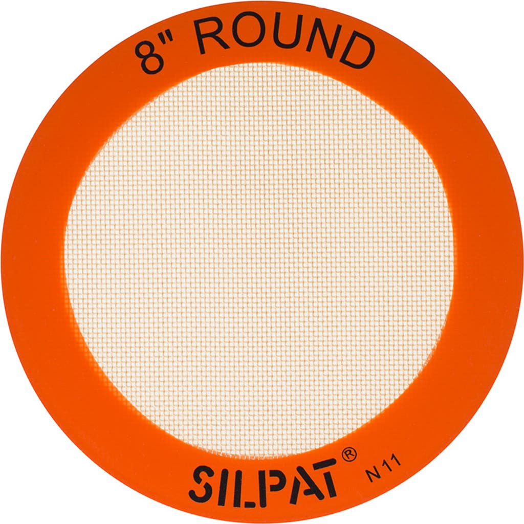 Silpat 8-inch Round Cake Premium Non-stick Silicone Baking Mat In Orange