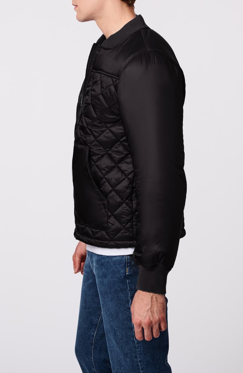 Bernardo Apex Quilted Recycled Nylon Bomber Jacket, Alternate, color, 