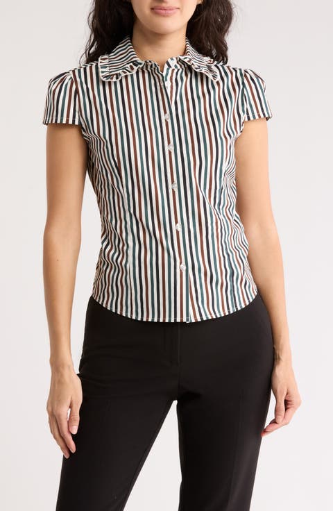 Tate Frill Collar Poplin Shirt