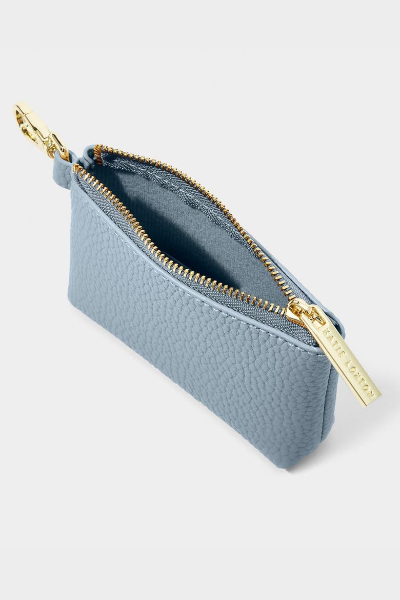 Evie Clip-On Coin Wallet, Alternate, color, Dusty Blue